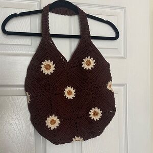 Crochet Flower Tote! Handmade!